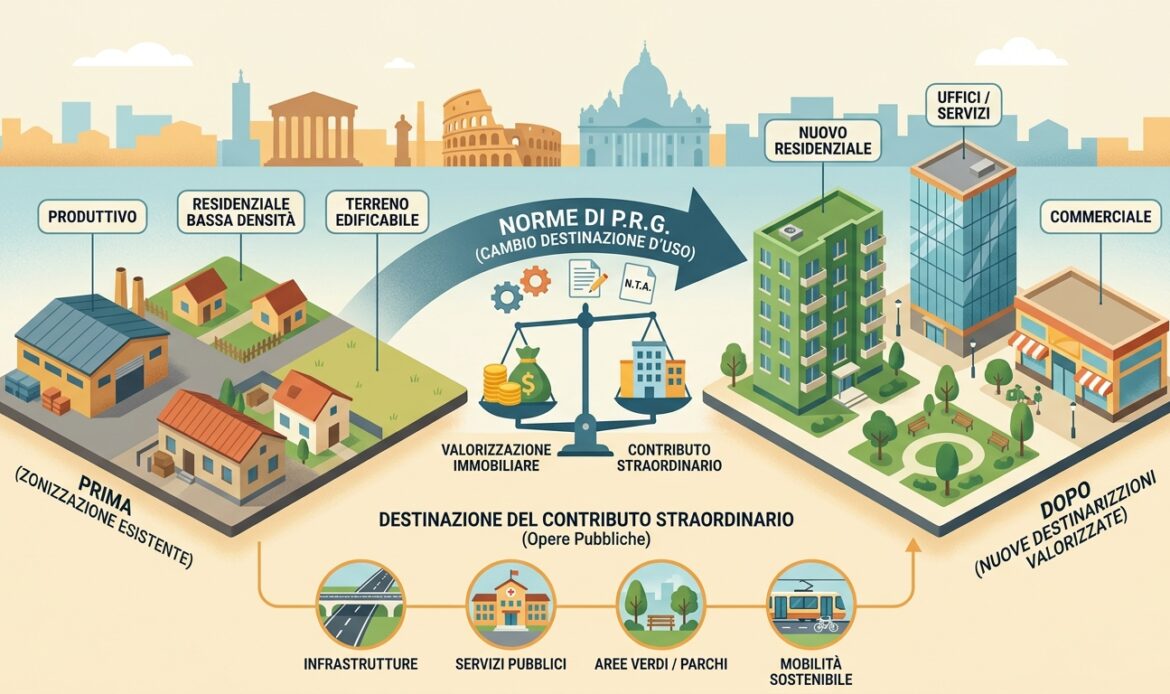 Il contributo straordinario nel P.R.G. di Roma a seguito della variante normativa approvata con la D.A.C. n. 122/2026